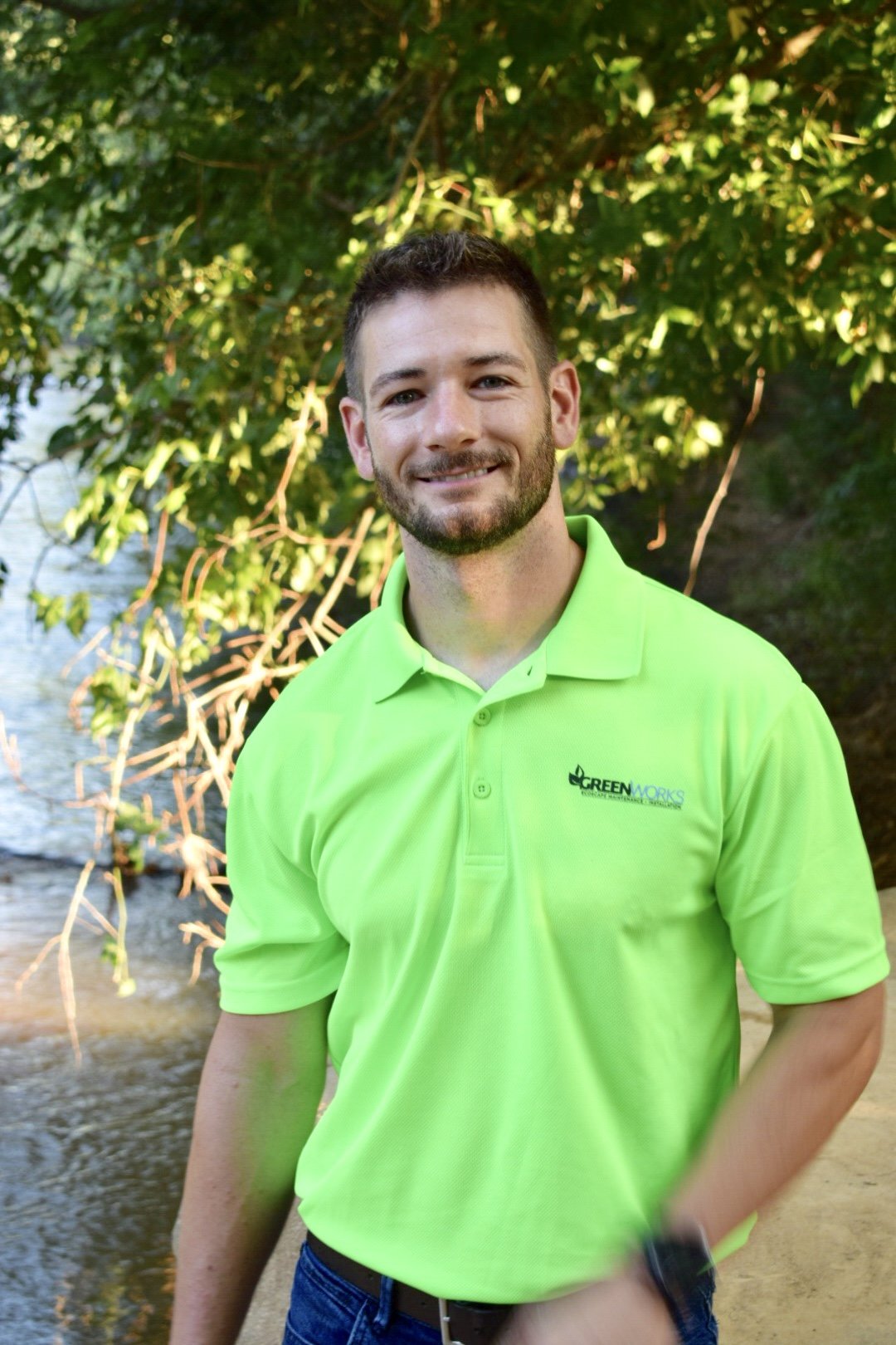 Founder of GreenWorks EcoScapes James Patton standing outside